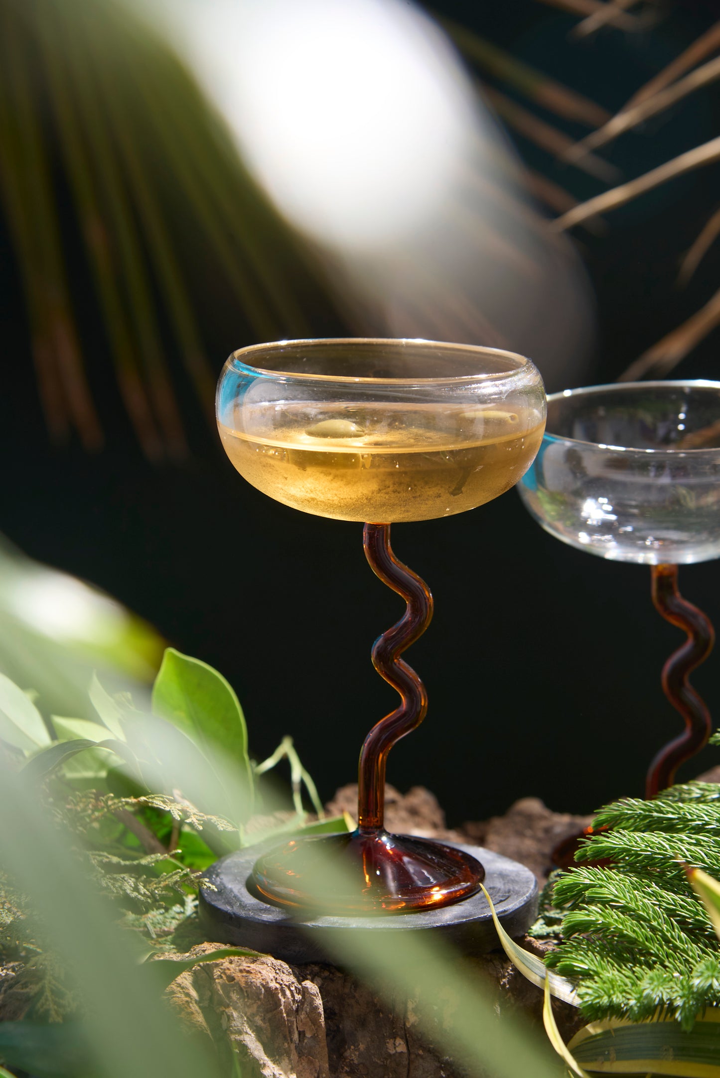Swirl Scoop Cup Glass | 175 ml | Set of 2, 4, 6