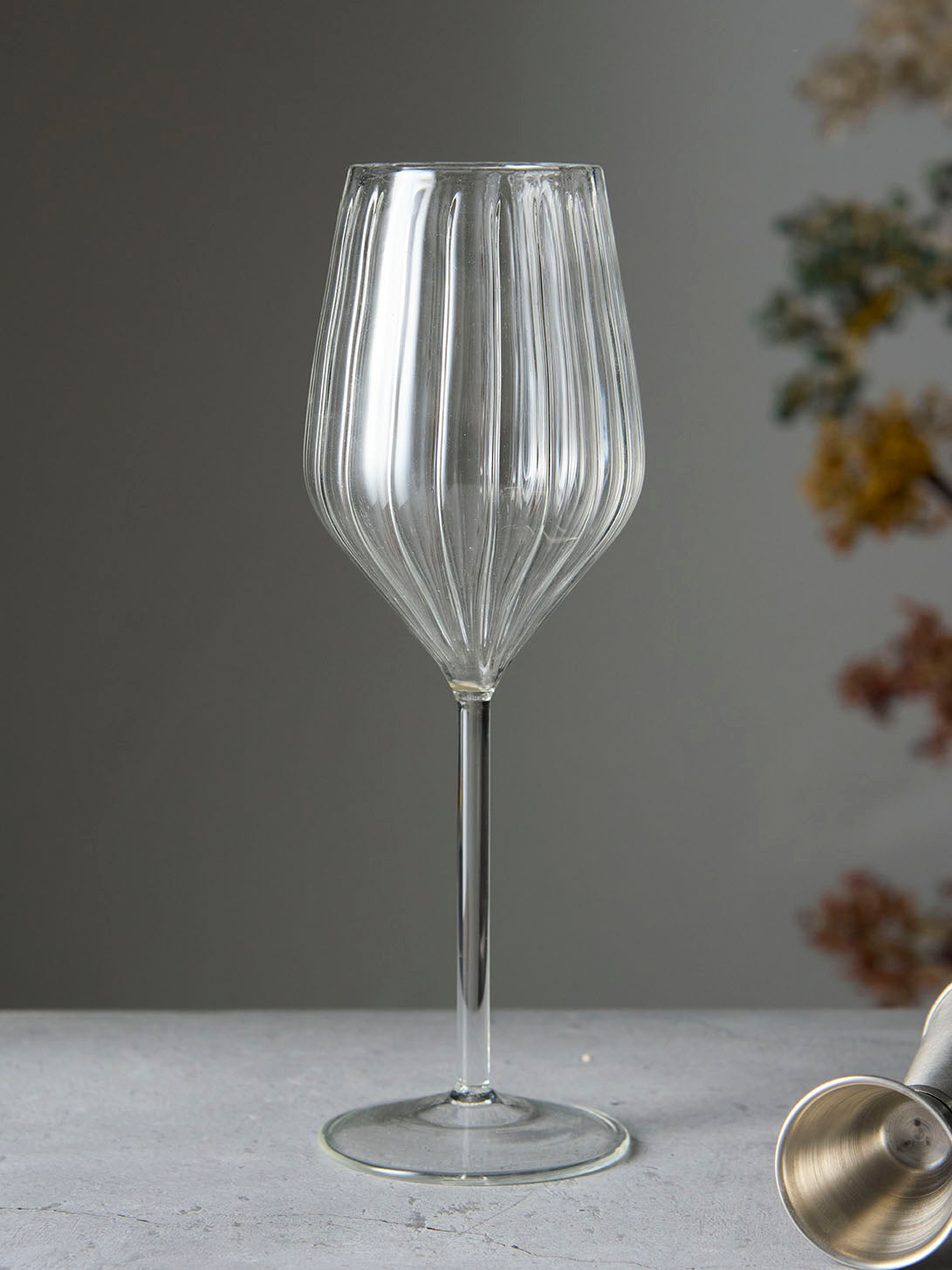 Ribbed Diamond Designer Wine Glass | 350ml | Set of 2,4,6