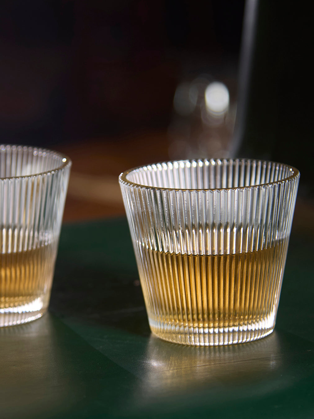 Vertical fluted combler glass Premium fluted combler tumbler Fluted combler tall drinking glass Fluted texture combler drinking glass