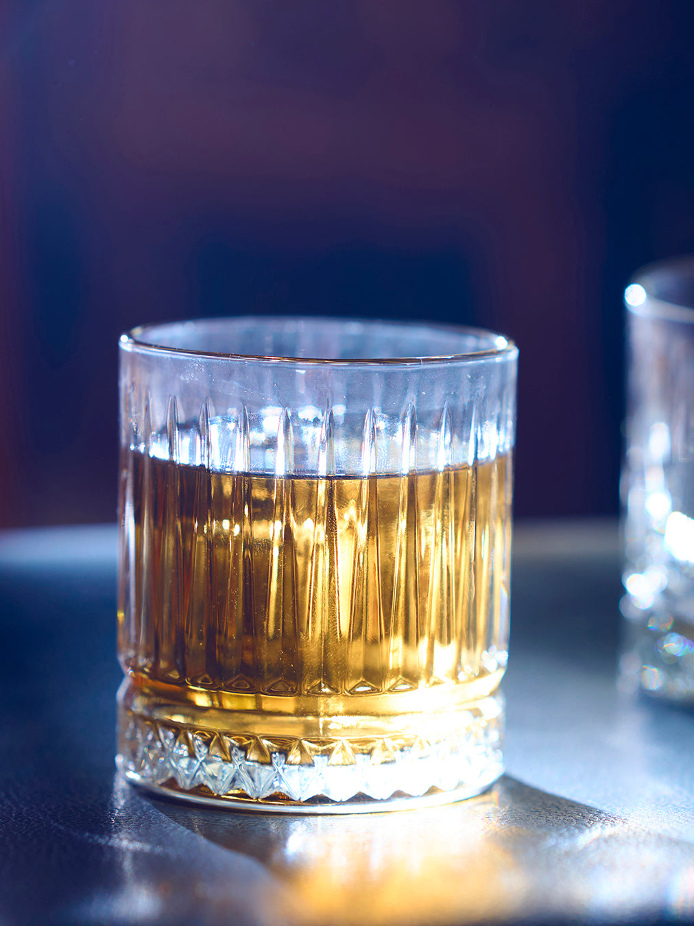 Fancy Fluting Whiskey Glass With Gift Box | Set of 2