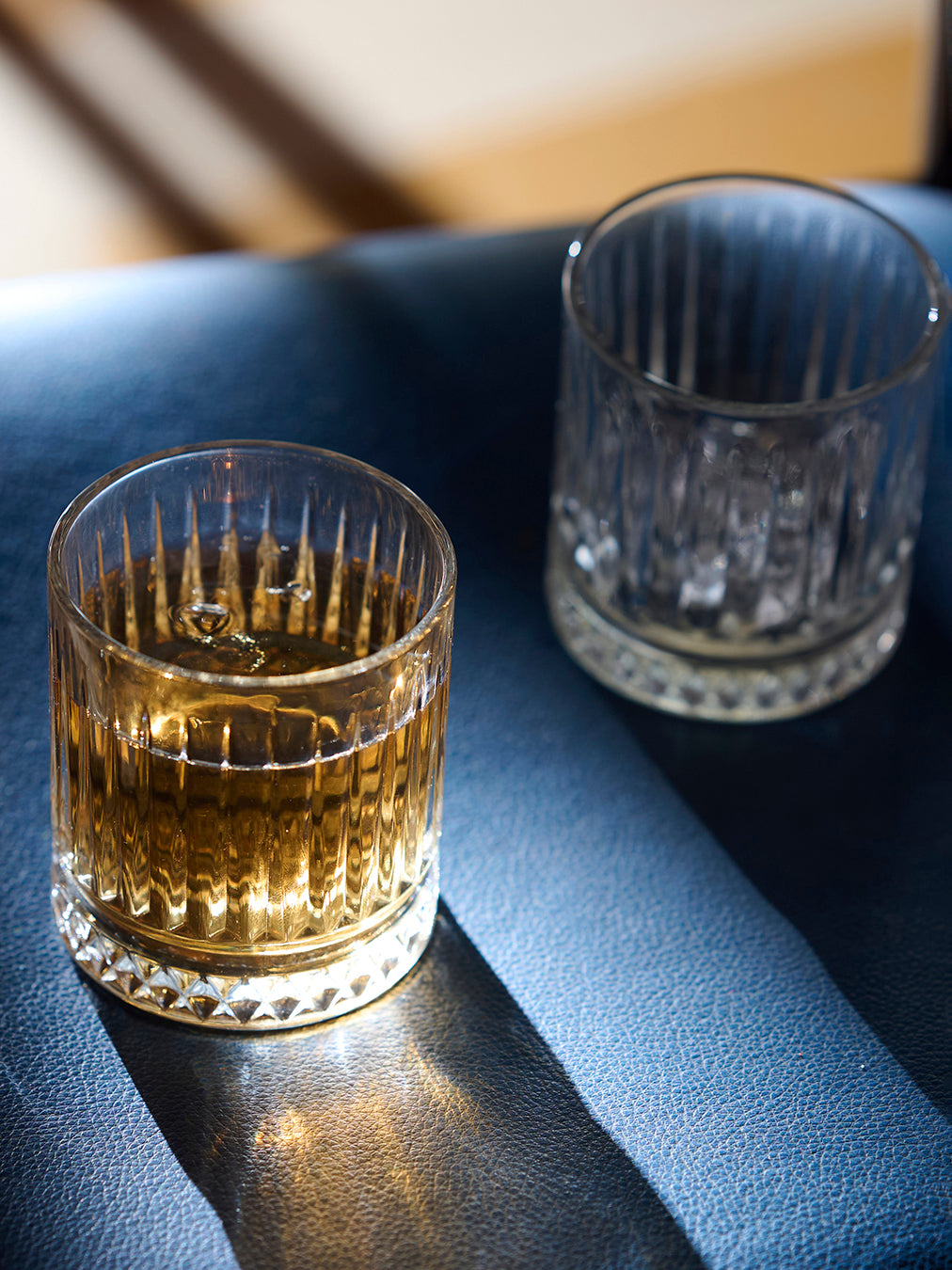 Fancy Fluting Whiskey Glass With Gift Box | Set of 2