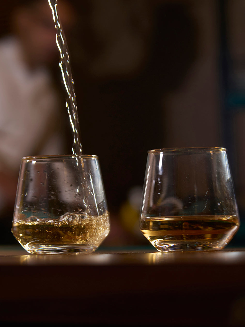 Elegant Whiskey Glass with Gold Rim | Set of 6