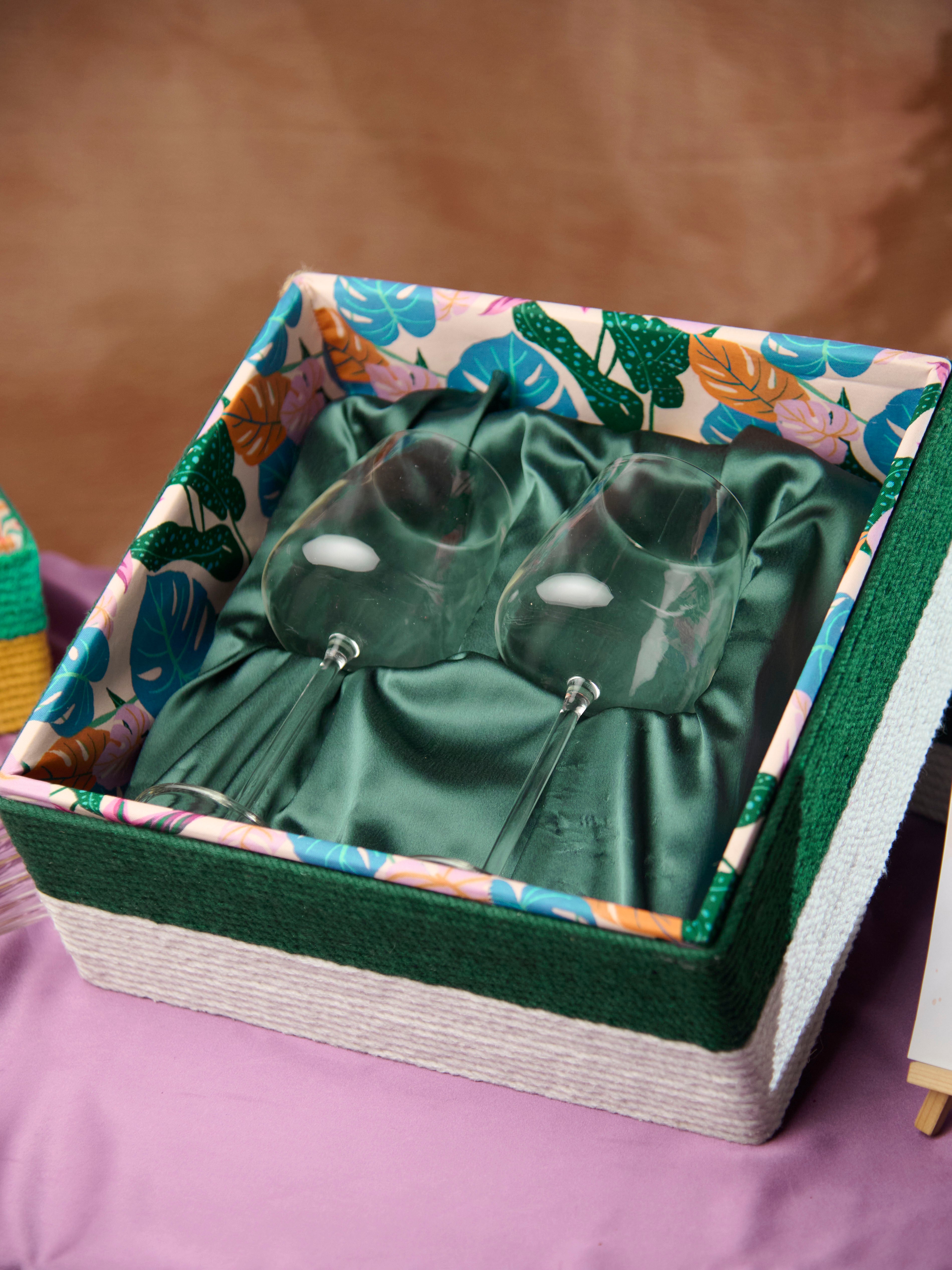 Soulmate Passion Wine Designer Glass With Gift Box | Set of 2