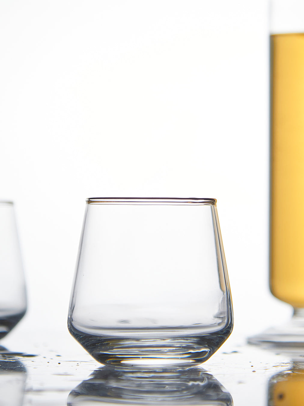 Elegant Whiskey Glass with Gold Rim | Set of 6