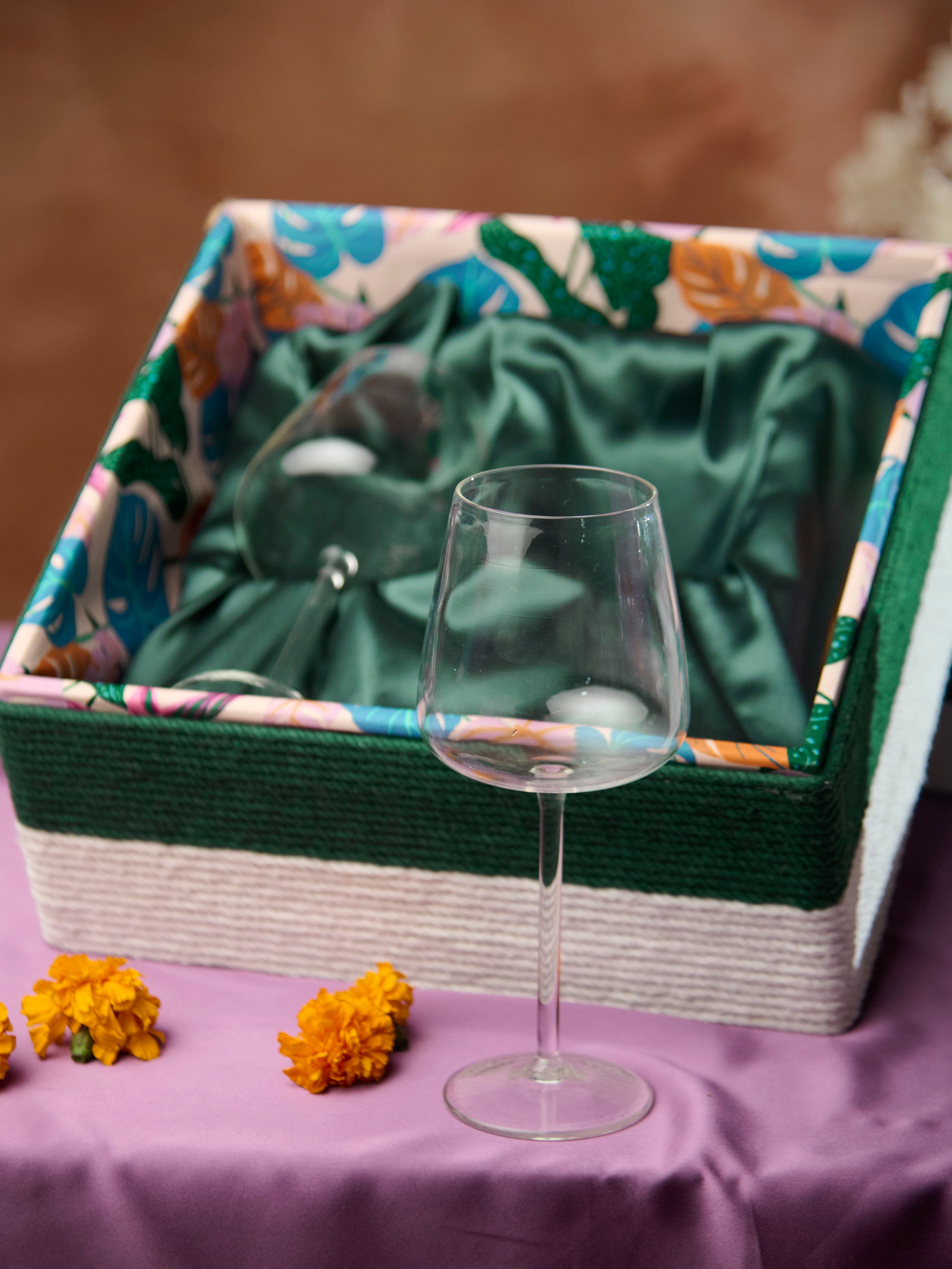 Soulmate Passion Wine Designer Glass With Gift Box | Set of 2