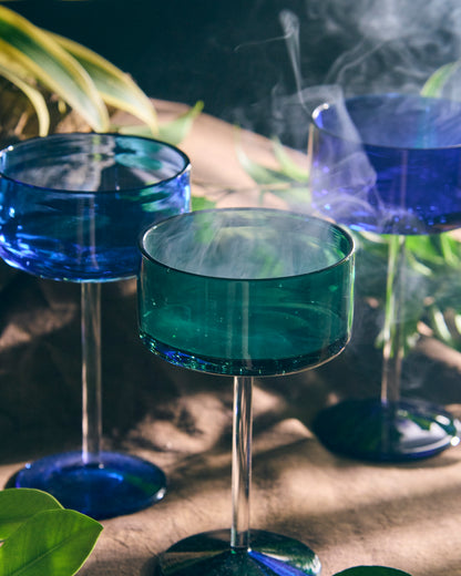 Coloured Bougie Designer Glass | 200 ml | Set of 2, 4, 6