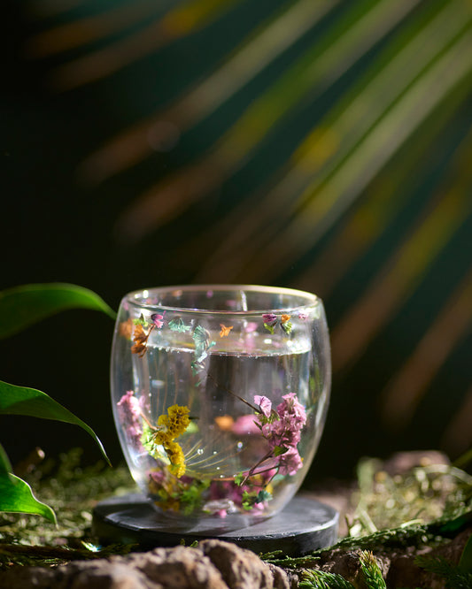 Floret Double Wall Cup | 150 ml | Set of 2, 4, 6