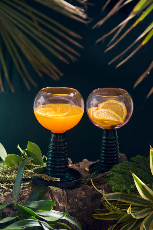 Rainbow Mocktail Glass | 400 ml | Set of 2, 4, 6