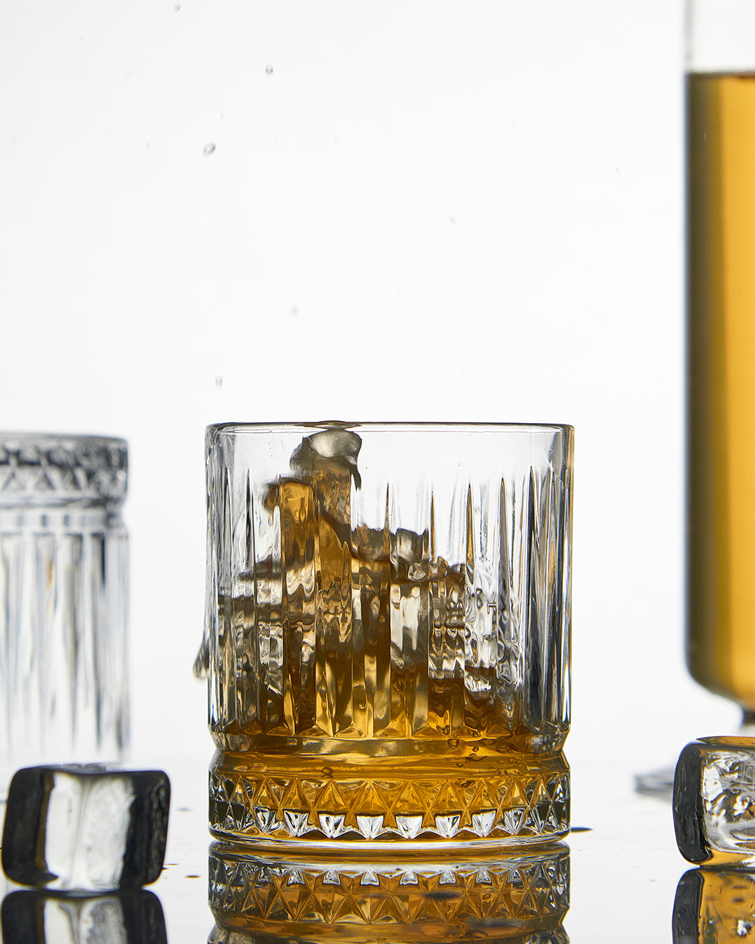 Fancy Fluting Whiskey Glass With Gift Box | Set of 2