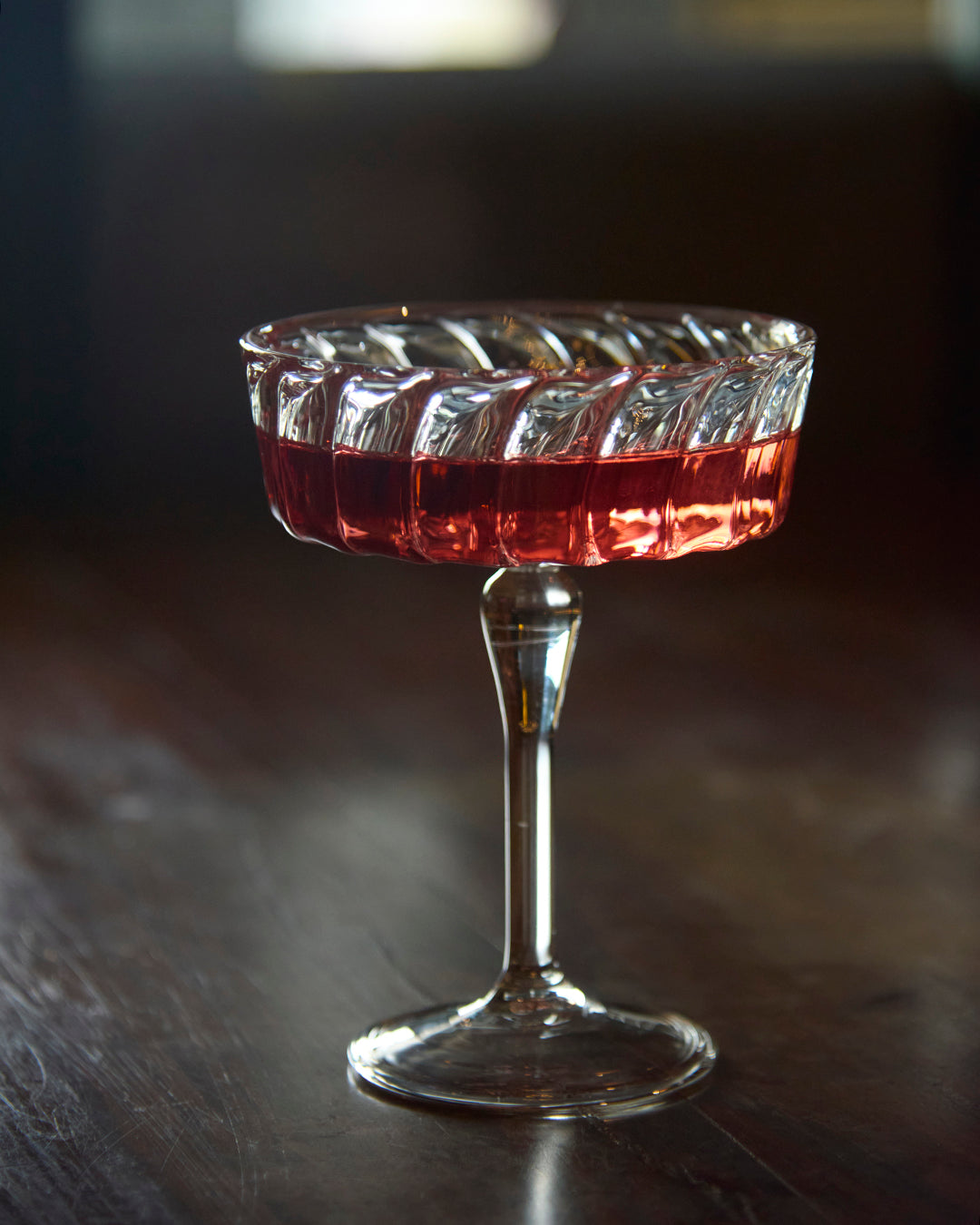 Mystic Mirage fluted mocktail glass elegant ribbed drinkware Mystic Mirage fluted mocktail glass modern glassware Mystic Mirage fluted glass for mocktails and cold drinks