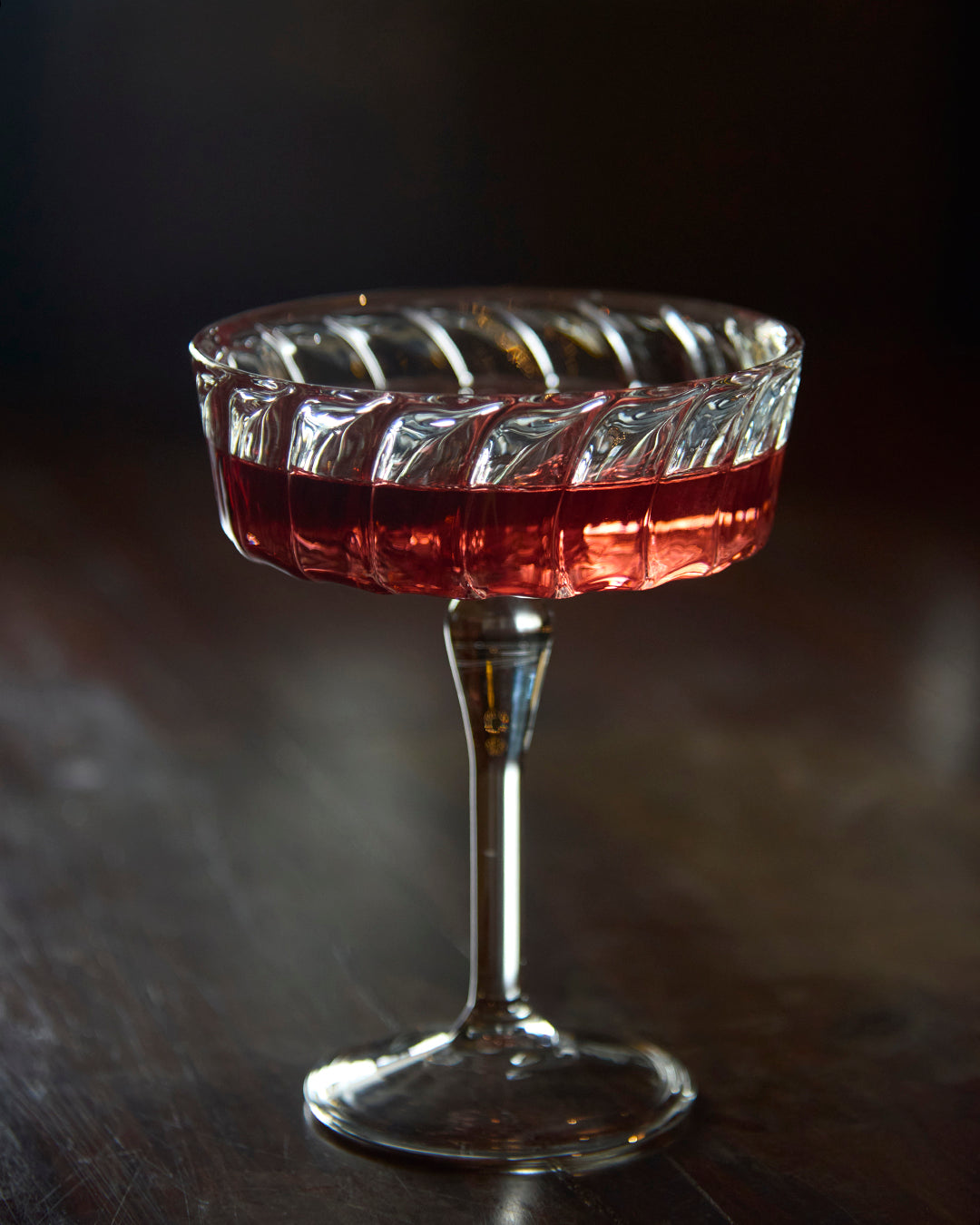 Mystic Mirage fluted mocktail glass elegant ribbed drinkware Mystic Mirage fluted mocktail glass modern glassware Mystic Mirage fluted glass for mocktails and cold drinks