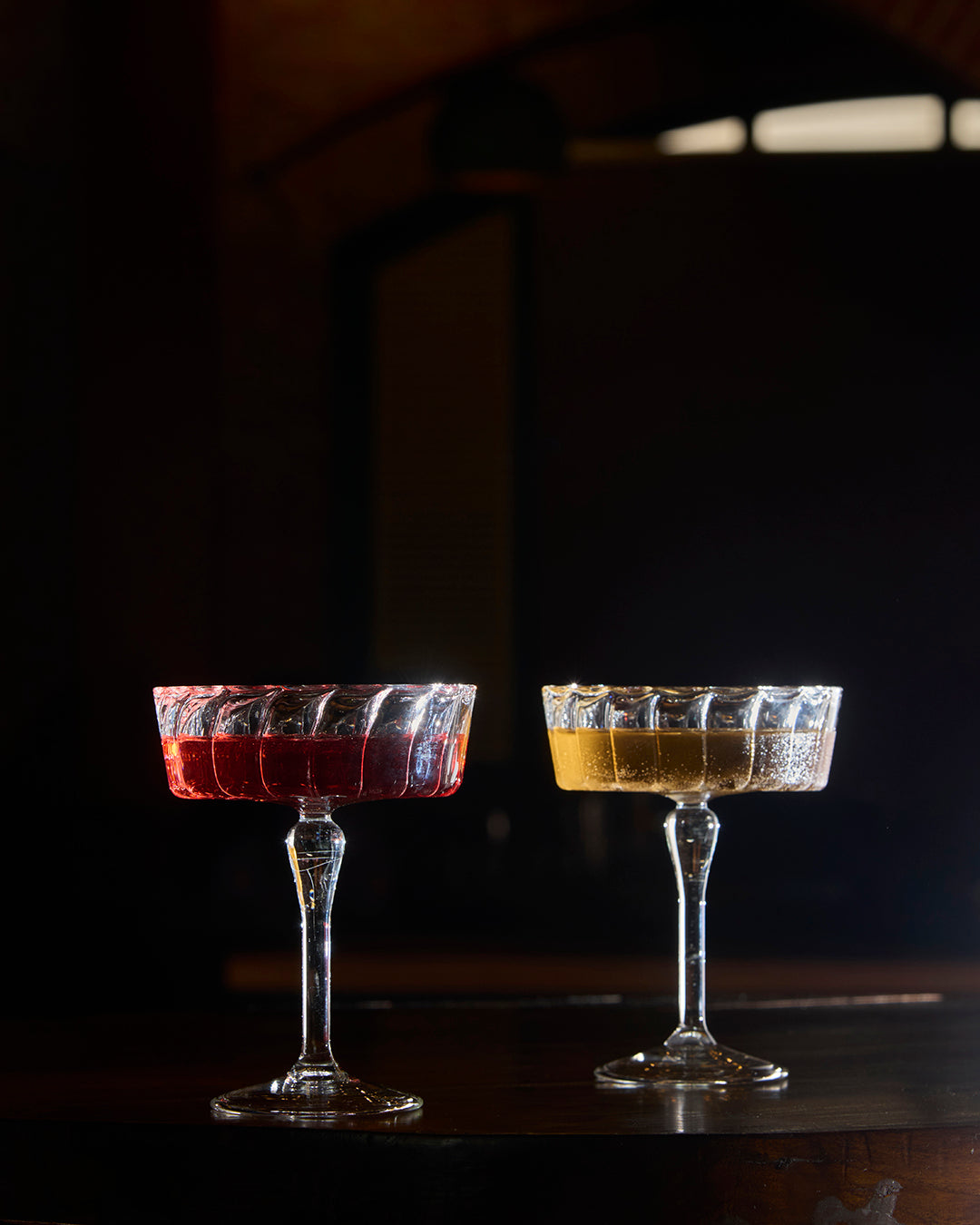 Mystic Mirage fluted mocktail glass elegant ribbed drinkware Mystic Mirage fluted mocktail glass modern glassware Mystic Mirage fluted glass for mocktails and cold drinks