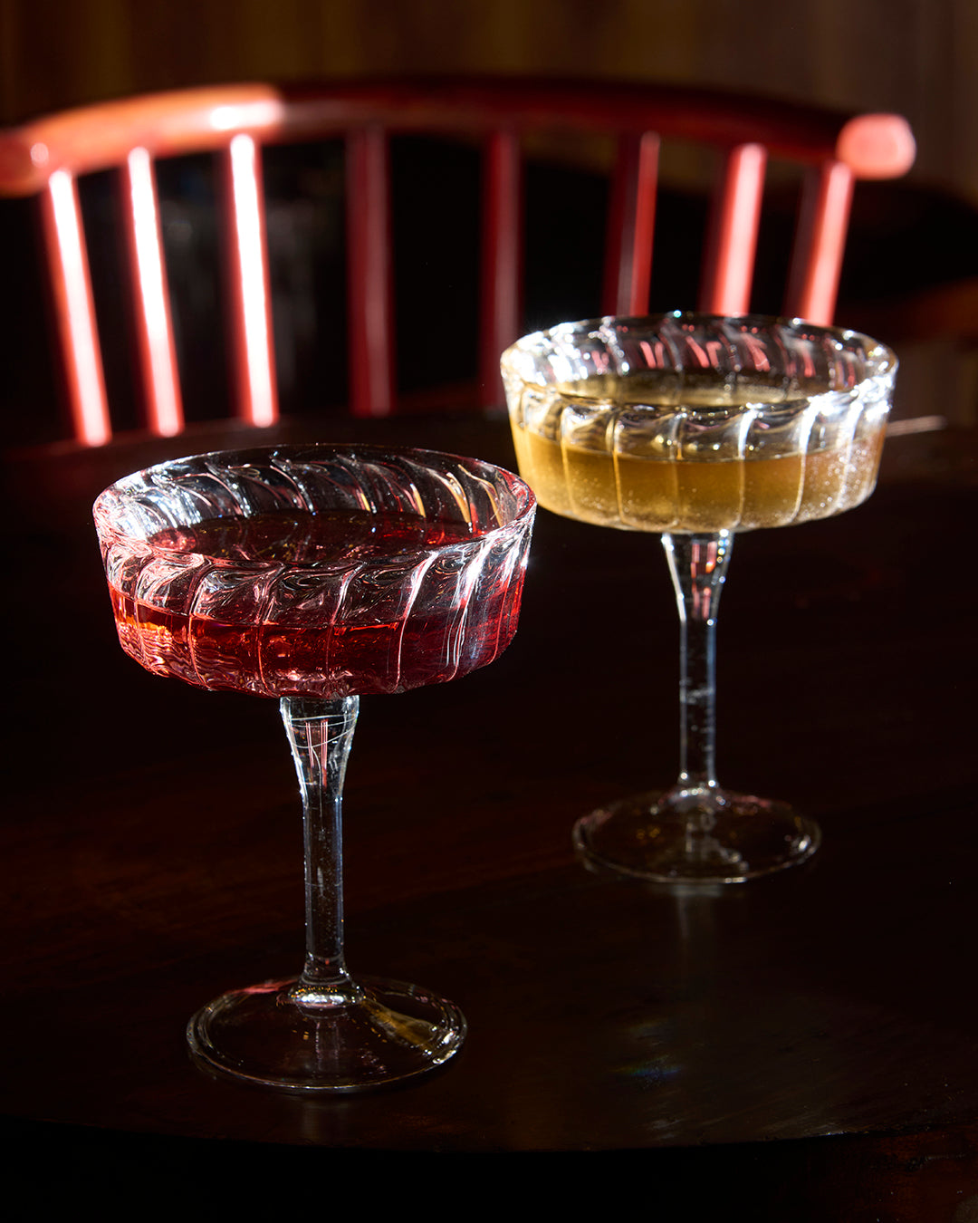 Mystic Mirage fluted mocktail glass elegant ribbed drinkware Mystic Mirage fluted mocktail glass modern glassware Mystic Mirage fluted glass for mocktails and cold drinks