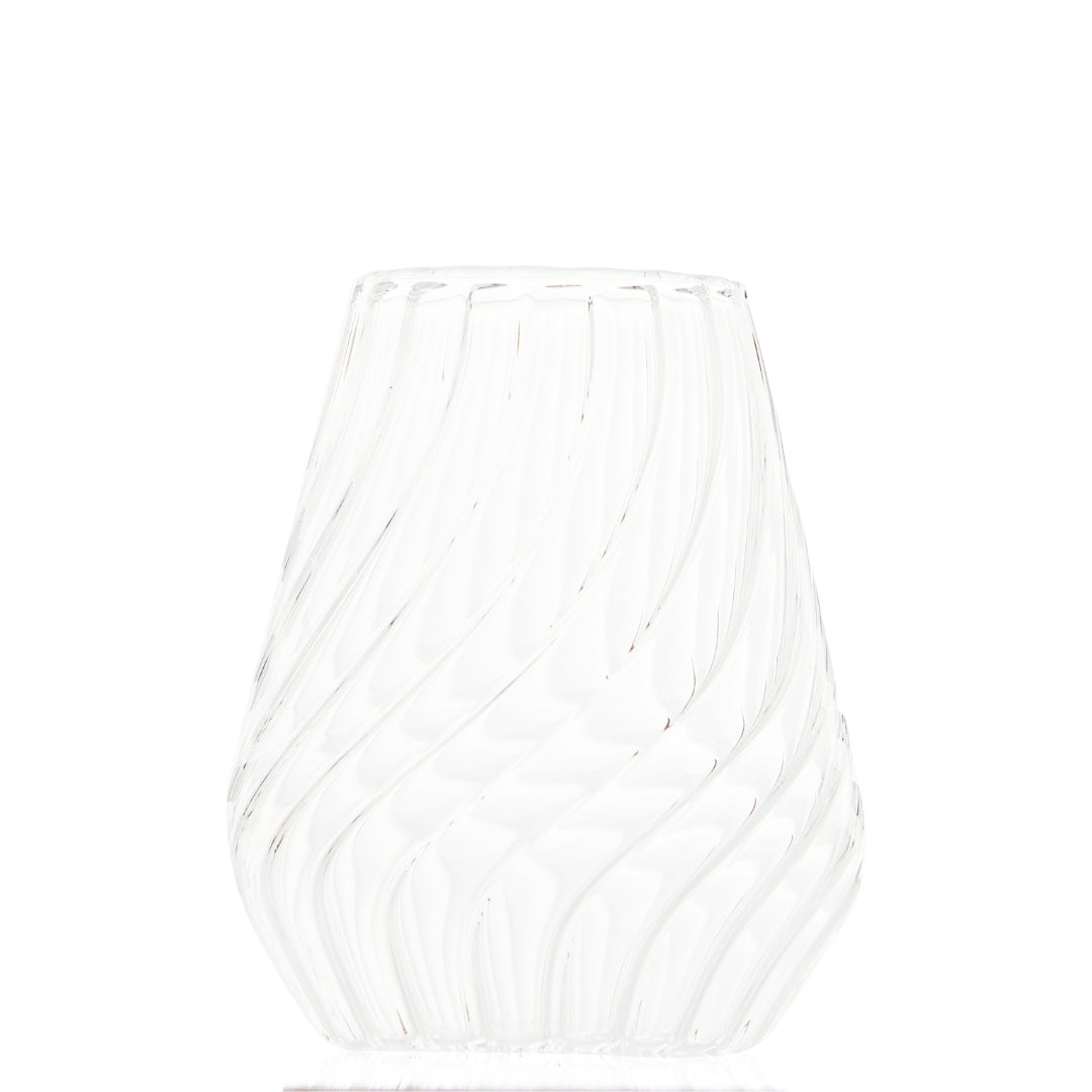 Detailed crystal pattern Sunsets designer whiskey glass premium handcrafted glassware Sunsets designer whiskey glass used for serving whisky bourbon and scotch at home bar Premium Sunsets designer whiskey glass with gift box luxury bar glassware collection