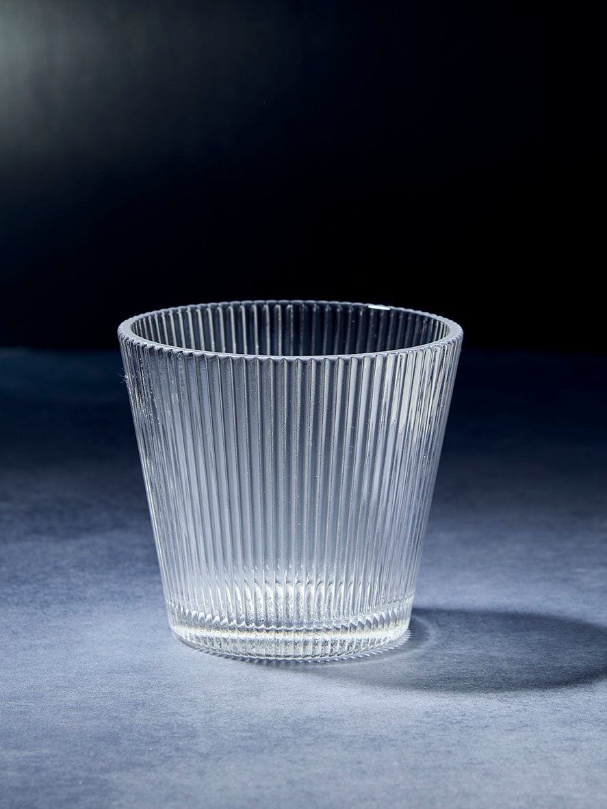 Vertical fluted combler glass Premium fluted combler tumbler Fluted combler tall drinking glass Fluted texture combler drinking glass
