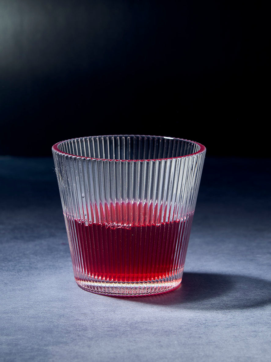 Vertical fluted combler glass Premium fluted combler tumbler Fluted combler tall drinking glass Fluted texture combler drinking glass