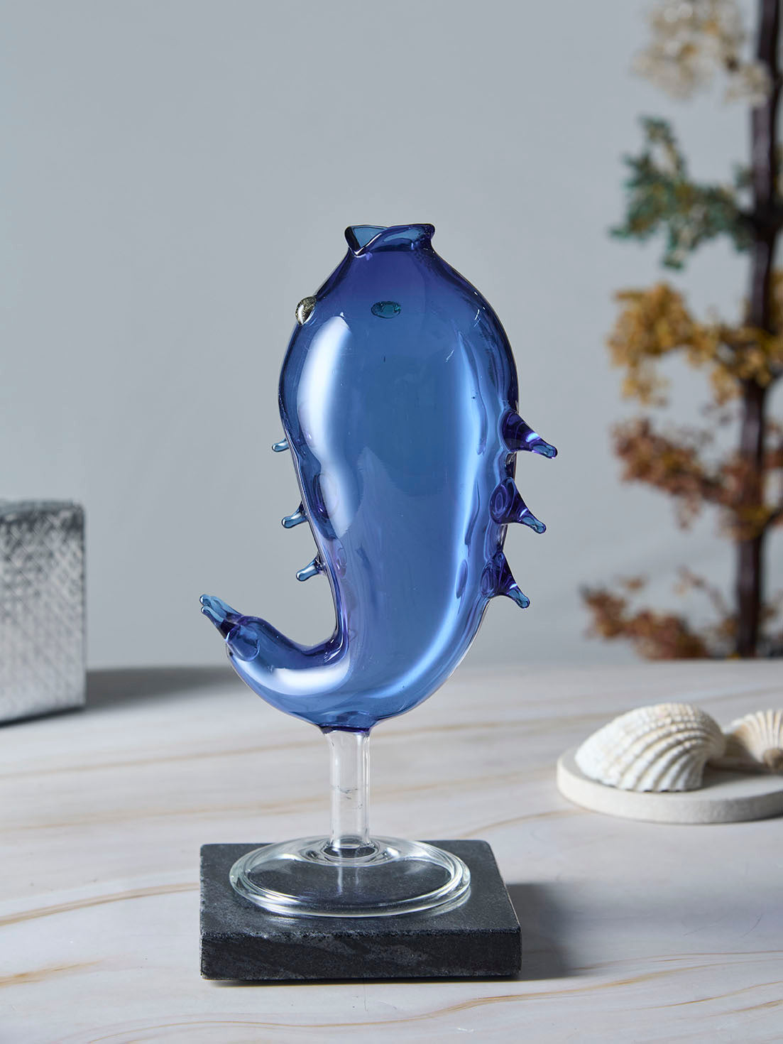 Colored Ocean Fishes Designer Glass | 350 ml | Set of 2, 4, 6