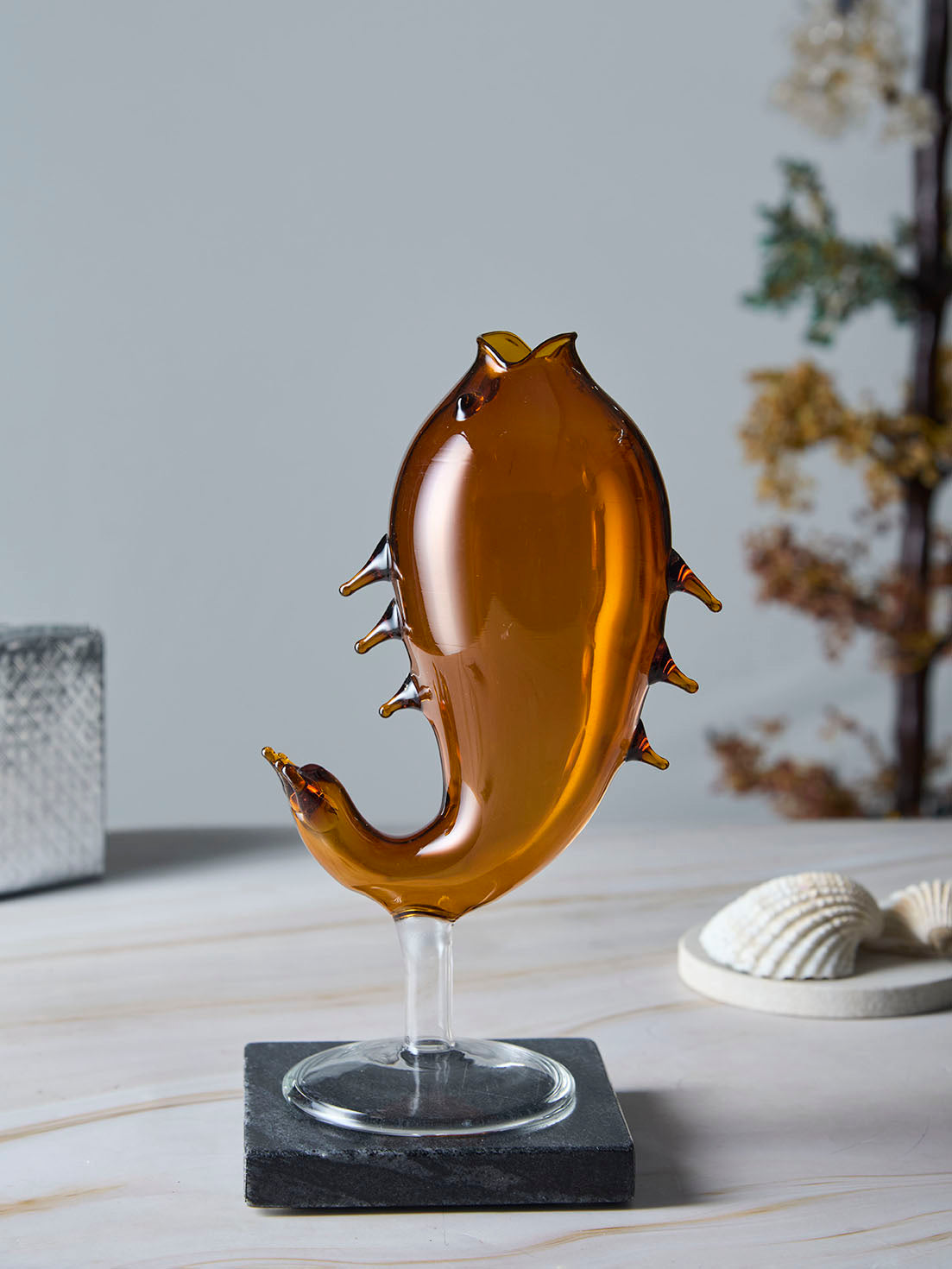 Colored Ocean Fishes Designer Glass | 350 ml | Set of 2, 4, 6