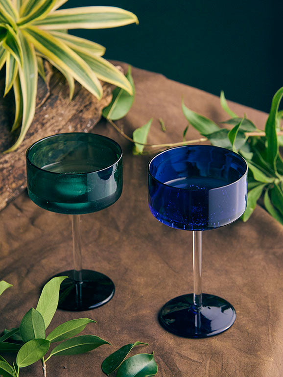 Coloured Bougie Designer Glass | 200 ml | Set of 2, 4, 6