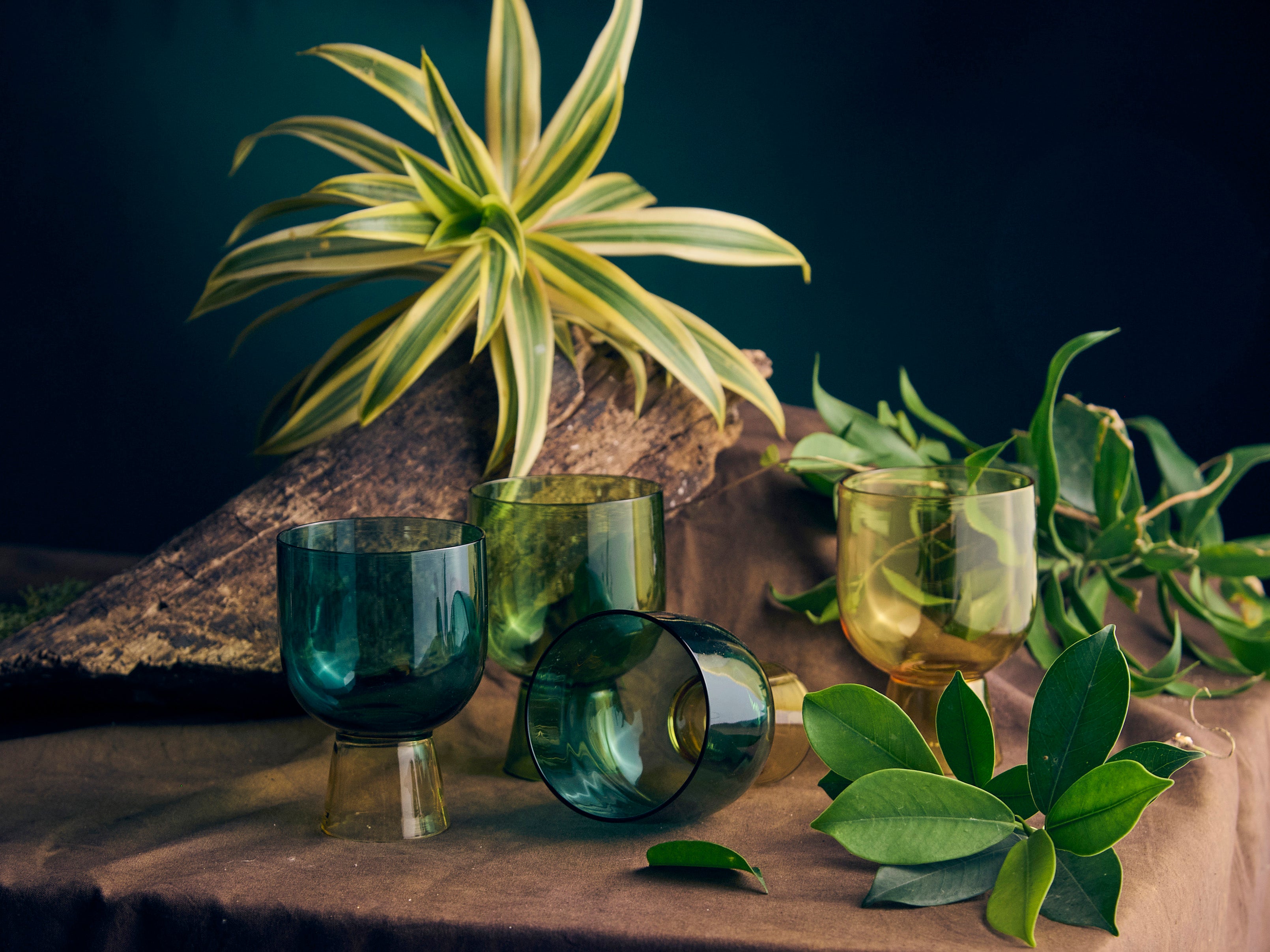 Coloured coupe glass elegant modern stemware premium glassware for cocktails champagne and desserts Coloured coupe glass modern cocktail stemware